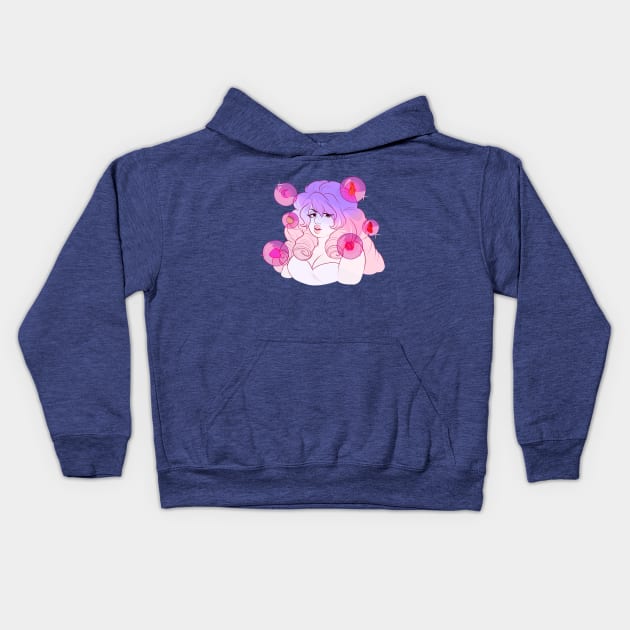 Evil Rose Kids Hoodie by Szaris